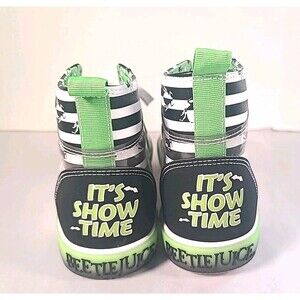 Ground Up Beetlejuice High Top Sneakers Women's Size 11 Green Lace Up Shoes